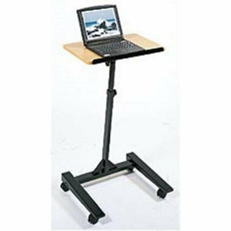 LUXOR Adjustable Height Lectern Complete with 2&quot; Casters and Brake LU330626